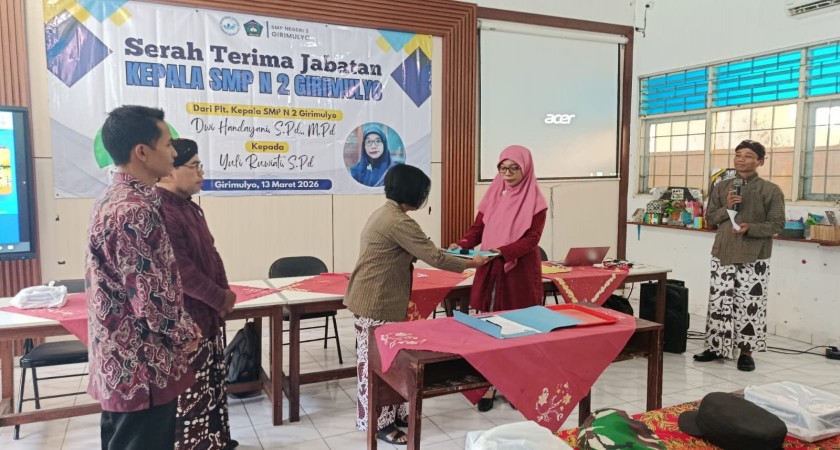 Sertijab Kepala SMP N 2 Girimulyo