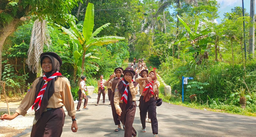 Pemantapan Calon Penggalang Ramu SMP Negeri 2 Girimulyo